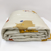 Printed Colorful Cartoon Animal Cotton Coverlet 