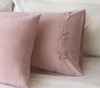 100% Long-Staple Brushed Cotton Pink Bowknot Duvet Cover Set