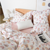  100% Cotton Sateen 60s Pink Cartoon Kids Children Teenage Duvet Cover Bedding Set