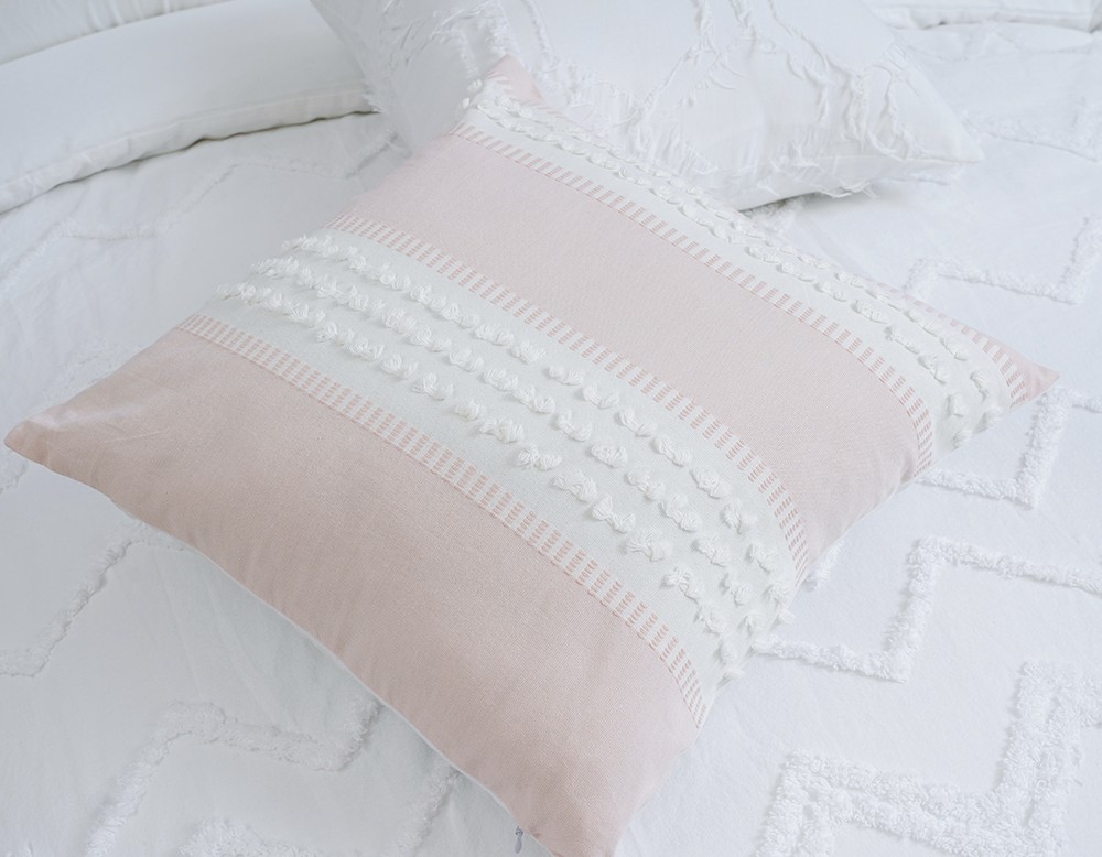 Cotton tufted chenille duvet cover set