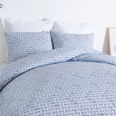 100% Cotton Luxury Duvet Cover Set Jacquard Bed Linen Eco-Friendly Cotton Quilts Cover Set