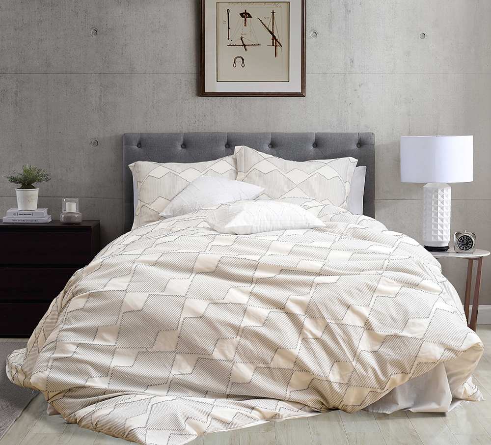 Cotton Bedsheet seersucker duvet cover set