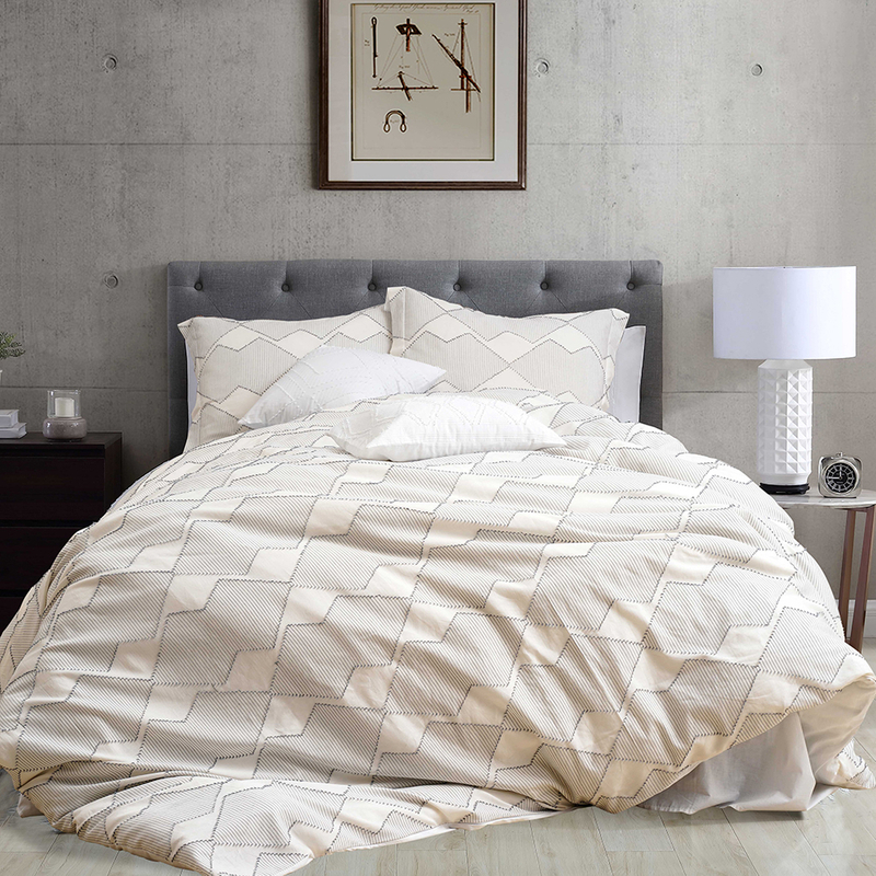 Cotton Bedsheet seersucker duvet cover set