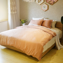 Washed Linen Look Cotton Duvet Cover Set