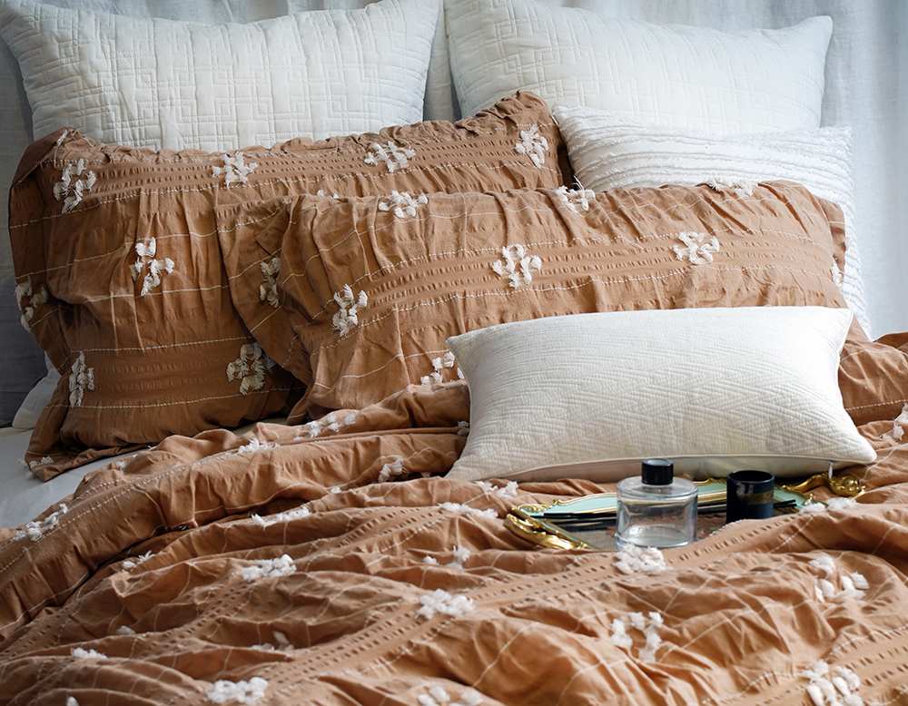 Poly Seersucker Duvet Cover Set