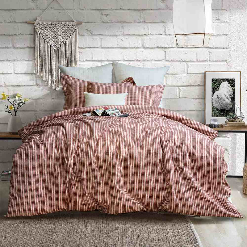 Yarn Dyed cotton jacquard Duvet Cover Set