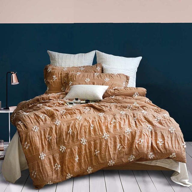 Poly Seersucker Duvet Cover Set