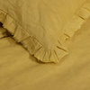 Linen Duvet Cover Set With Ruffle